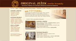 Desktop Screenshot of originaljezek.cz